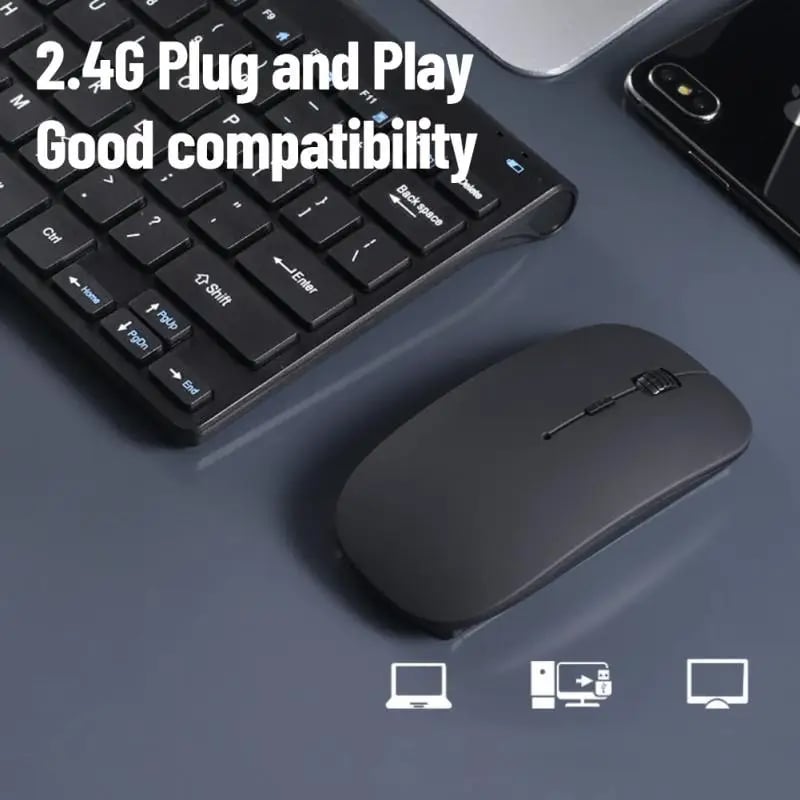OfficeWire 78: Wireless Keyboard and Mouse Set