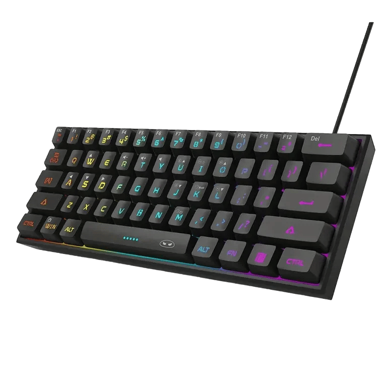Mini 60% Gaming/Office Keyboard,Waterproof Keycap Type Wired RGB