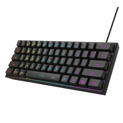 Mini 60% Gaming/Office Keyboard,Waterproof Keycap Type Wired RGB