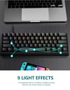 Mini 60% Gaming/Office Keyboard,Waterproof Keycap Type Wired RGB