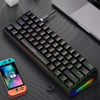 Mini 60% Gaming/Office Keyboard,Waterproof Keycap Type Wired RGB