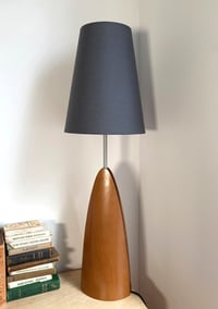 Vintage wooden table lamp Lucid