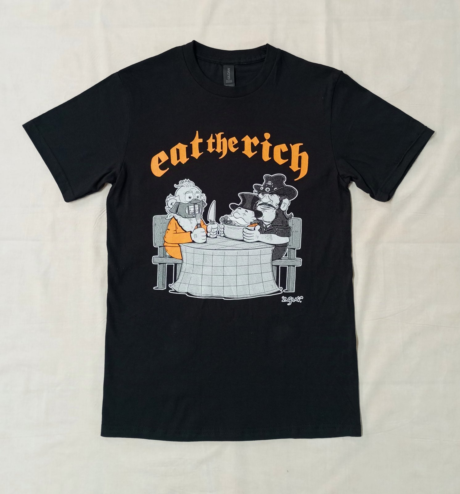 「金持を喰いちぎれ」映画プロモ・Tシャツ EAT THE RICH 金持を喰いちぎれ 白カラーTシャツ | CINEM＠RT STORE