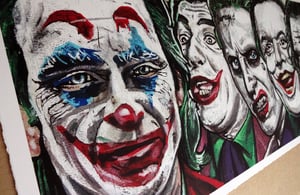 Image of The Jokers 320gsm hand torn edge matte archival print