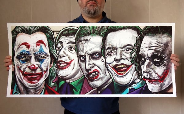 Image of The Jokers 320gsm hand torn edge matte archival print