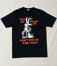 Image 1 of 'Get Up Stand Up' Black T-shirt