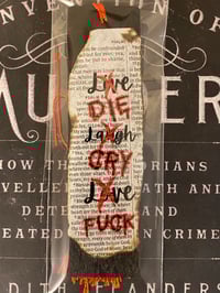 DIE. CRY. F*CK. (Standard Shape) - Blasphemous Bookmarks