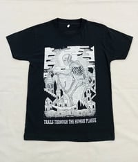 Image 1 of 'Trails Through The Human Plague' Black T-Shirt - Bone Trail Apparel 