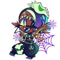 Image 1 of Glow-in-the-dark Frye Splatoween Keychain 