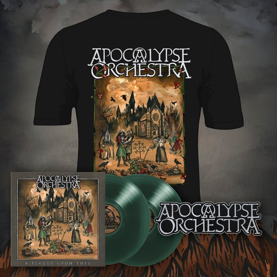 Image of Pre-order: Apocalypse Orchestra - A Plague Upon Thee (Plague Bundle). 