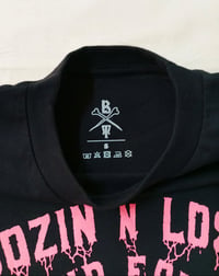 Image 2 of 'Boozin n Losin' Black T-shirt - Bone Trail Apparel