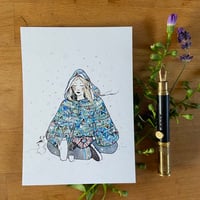 Image 2 of Postkarte - Meditation im Schnee