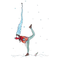 Image 2 of Postkarte - Balance. Yoga im Schnee