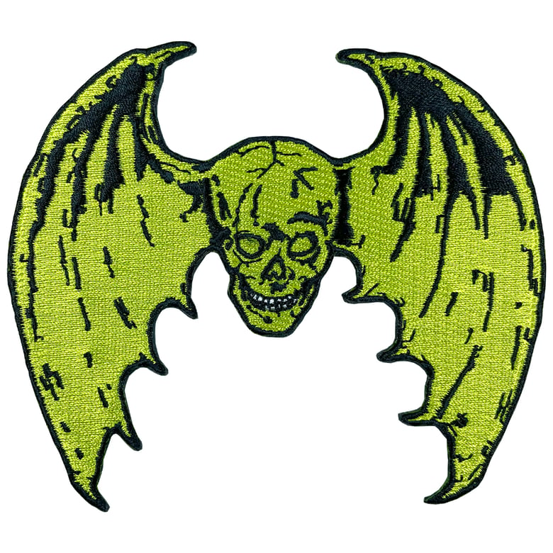 Image of 'SKULL BAT' EMBROIDERED PATCH