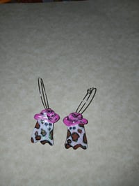 Cowgirl ghost earrings