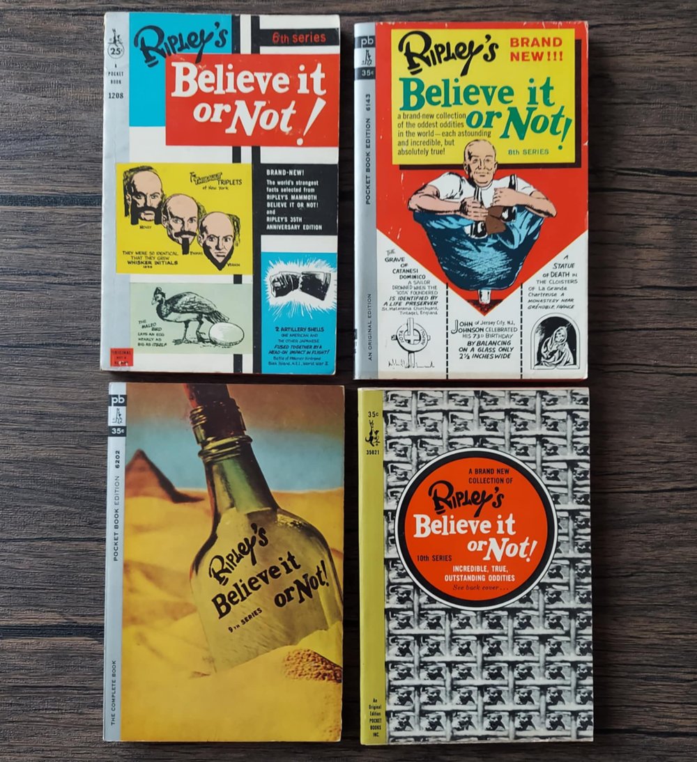 Vintage Ripley’s Believe It or Not! Paperbacks