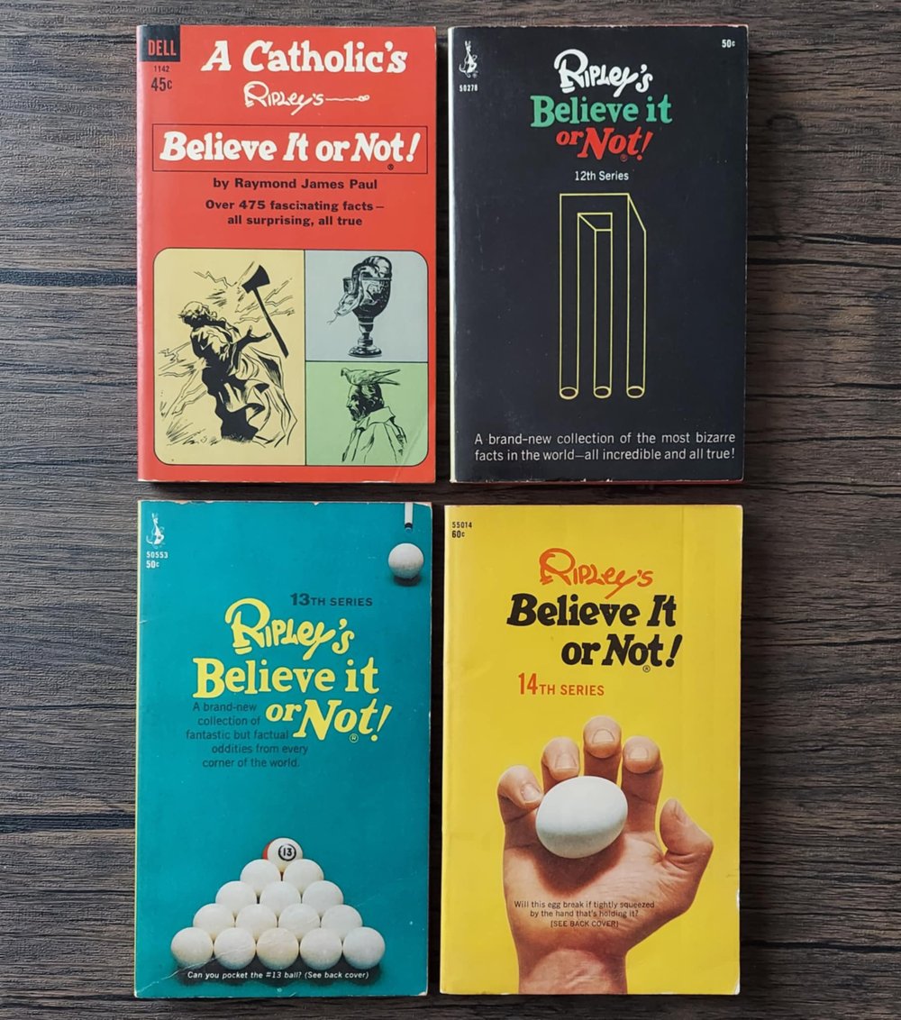 Vintage Ripley’s Believe It or Not! Paperbacks