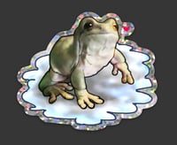 Maeve on a Cloud Glitter Sticker
