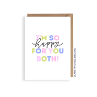 Image 1 of I'm So Happy For You Both! Card