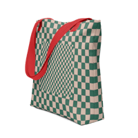Image 2 of Checkered Tote Bag