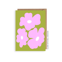 Image 1 of Green Floral Card