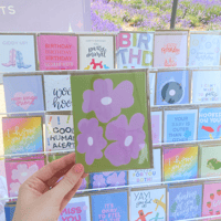 Image 2 of Green Floral Card