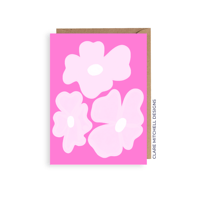 Image 1 of Pink Floral Card