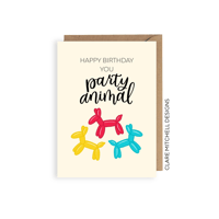 Image 1 of Happy Birthday You Party Animal Card