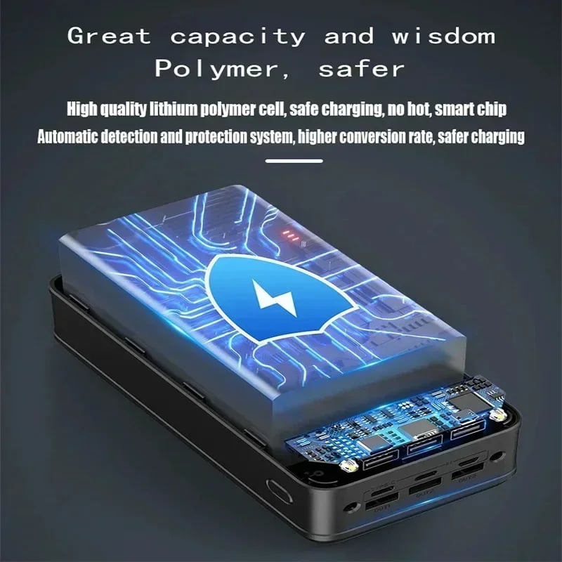MSL 2024 New Wireless Power Bank 200000mAh Portable Power Supply
