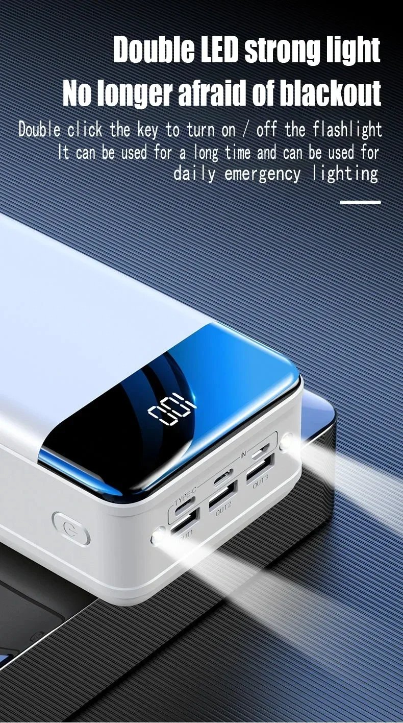 MSL 2024 New Wireless Power Bank 200000mAh Portable Power Supply