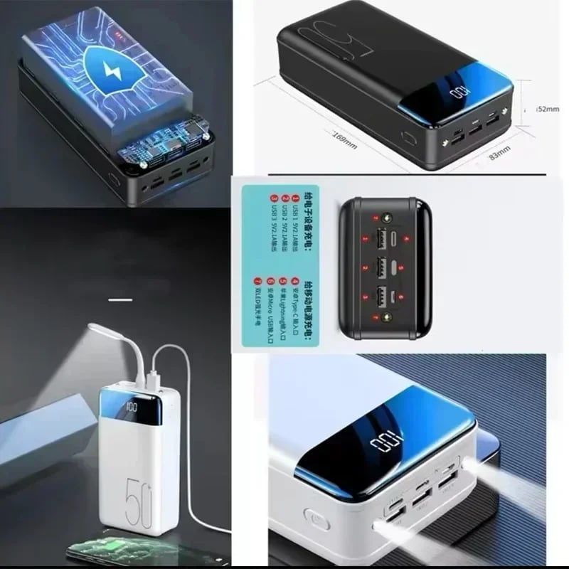MSL 2024 New Wireless Power Bank 200000mAh Portable Power Supply