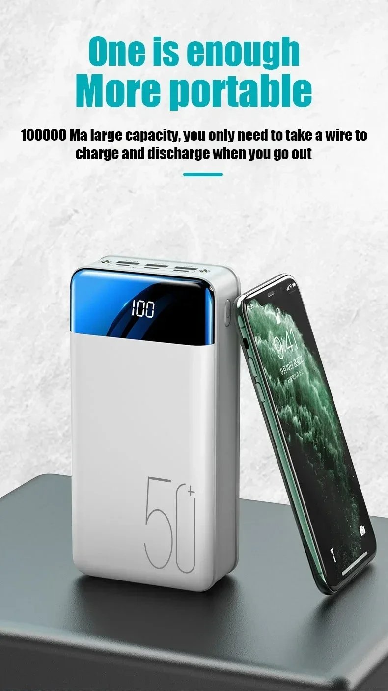MSL 2024 New Wireless Power Bank 200000mAh Portable Power Supply