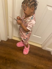 Image 2 of Silk Pink Unicorn Pajamas
