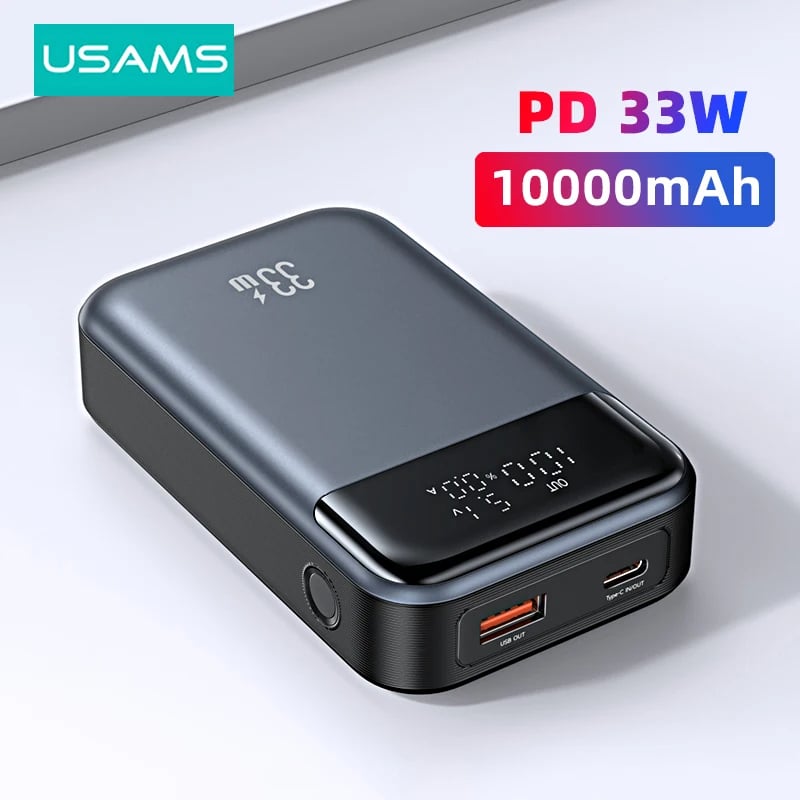 MSL Mini Power Bank 10000mAh 33W PD Fast Charging External Battery