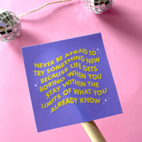 Try Something New Sticker