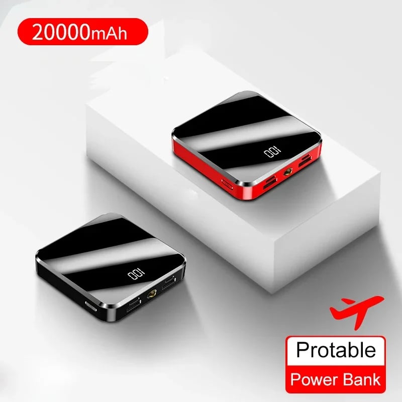 MSL 20000mAh Mini Large Capacity Power Bank Portable Digital Display Fast Charging