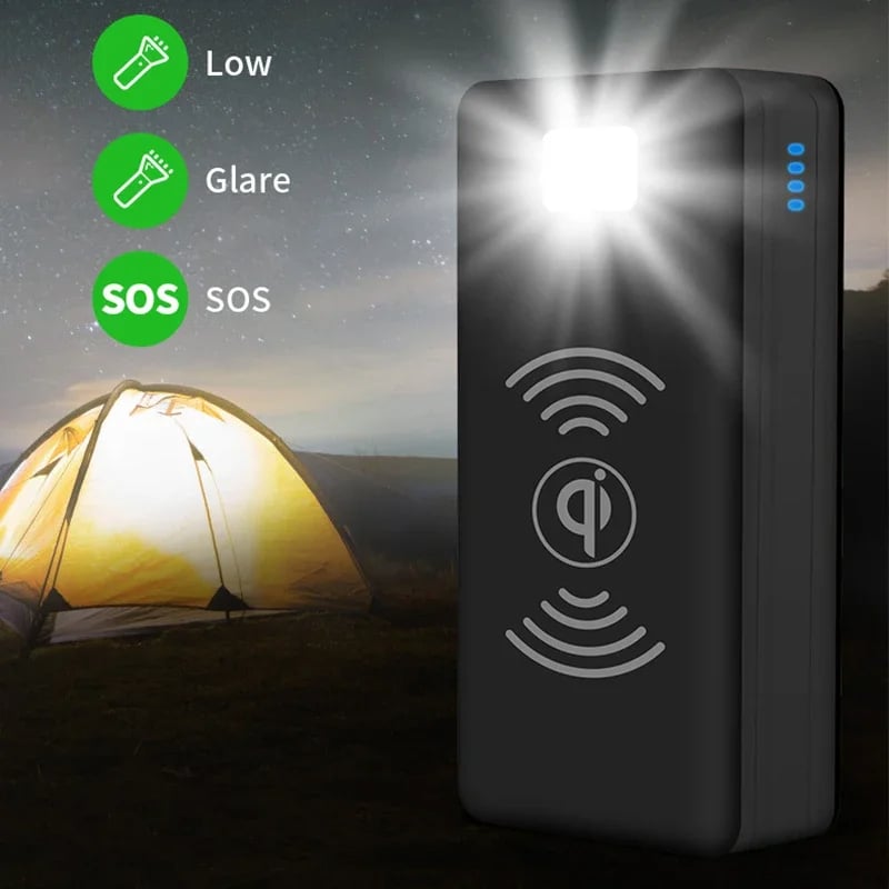 MSL 100000mAh Power Bank Magnetic Wireless Super Fast Charge 4USB 2.1A Solar Charging Powerbank