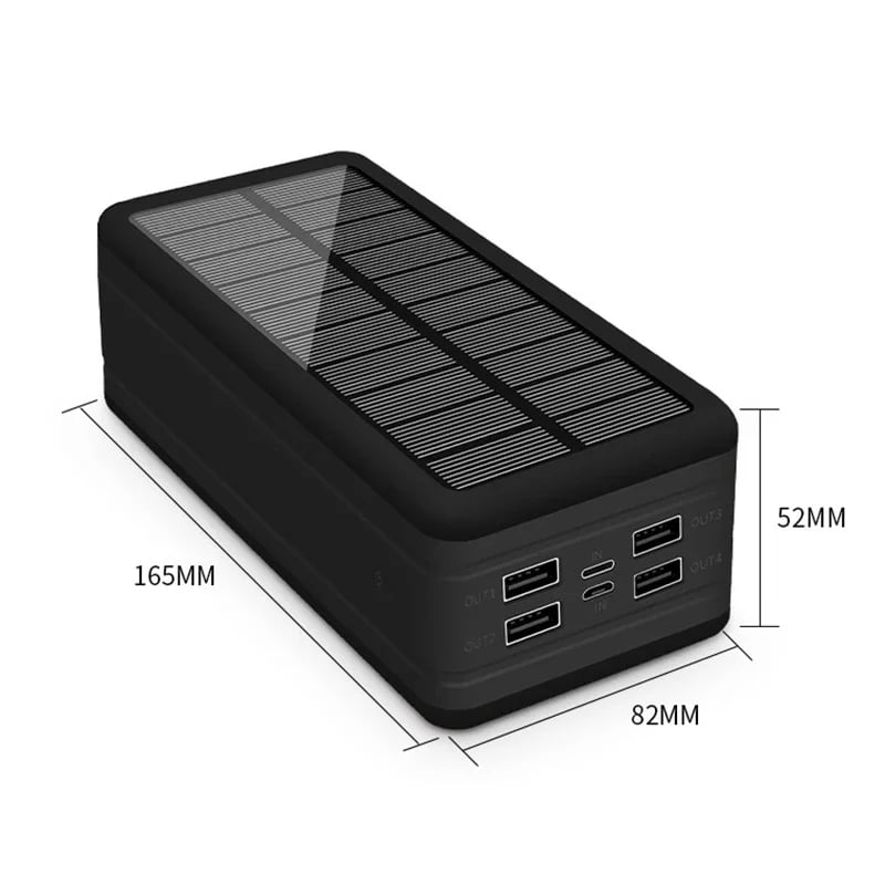 MSL 100000mAh Power Bank Magnetic Wireless Super Fast Charge 4USB 2.1A Solar Charging Powerbank