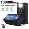 MSL 100000mAh Power Bank Magnetic Wireless Super Fast Charge 4USB 2.1A Solar Charging Powerbank