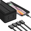 MSL 100000mAh Power Bank Magnetic Wireless Super Fast Charge 4USB 2.1A Solar Charging Powerbank