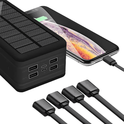 MSL 100000mAh Power Bank Magnetic Wireless Super Fast Charge 4USB 2.1A Solar Charging Powerbank