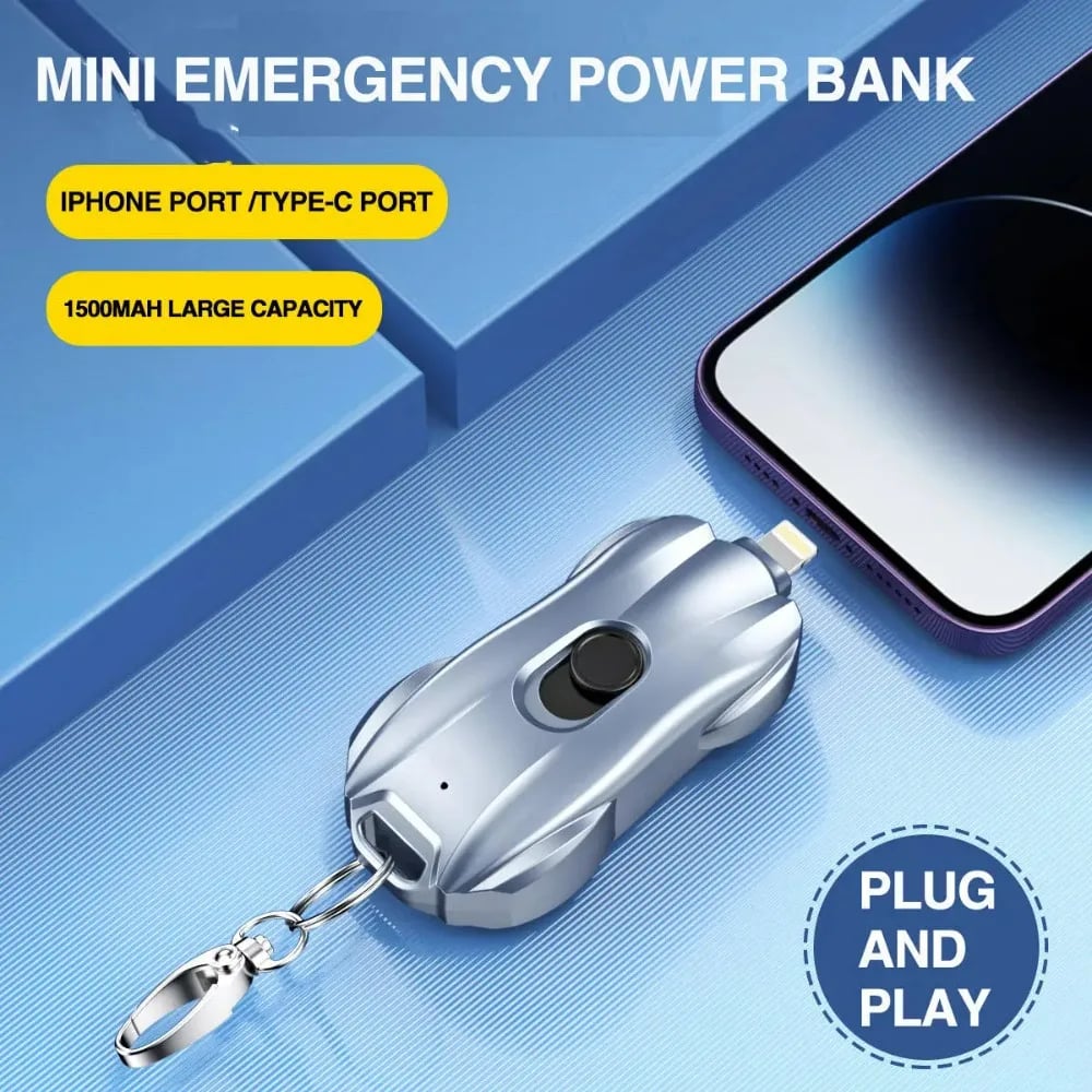 MSL Mini Power Bank Keychain Fast Charging Type-C