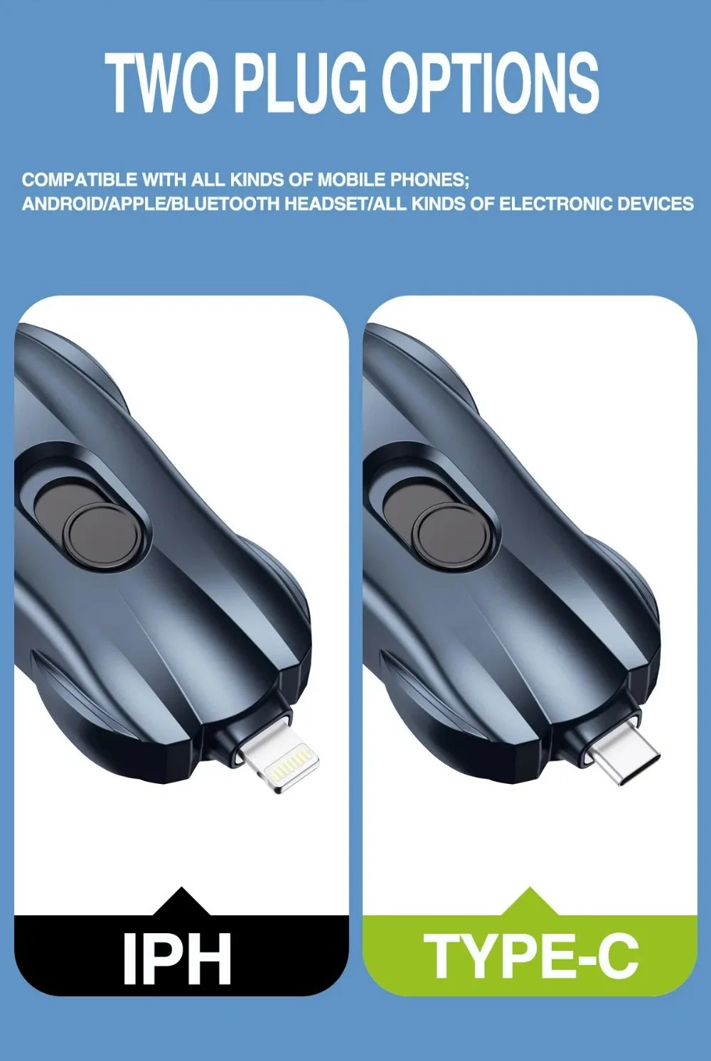 MSL Mini Power Bank Keychain Fast Charging Type-C