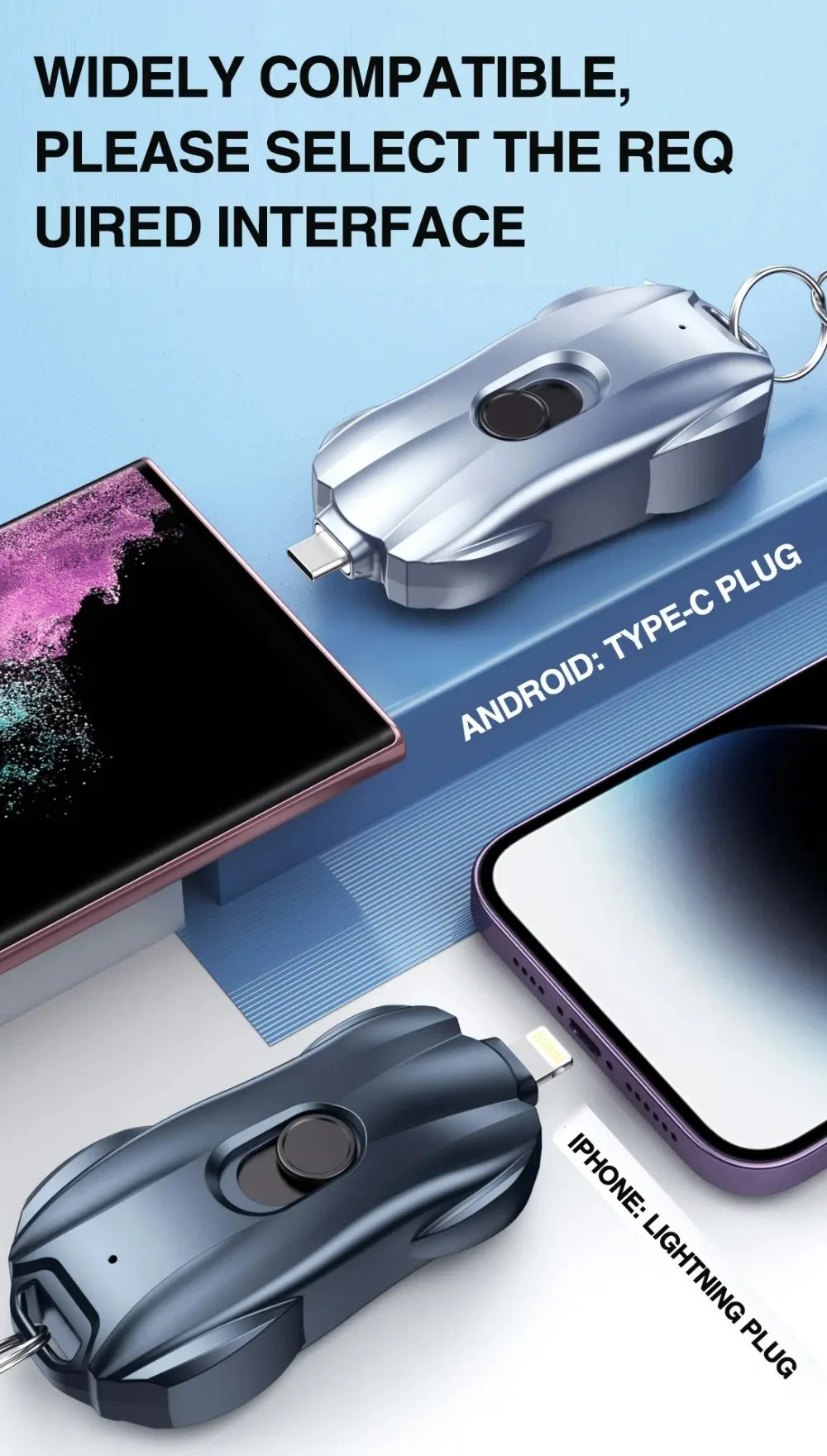 MSL Mini Power Bank Keychain Fast Charging Type-C