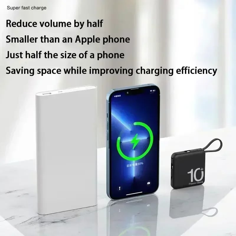 MSL 50000mAh Power Bank Mini Fast Charge Portable External Battery