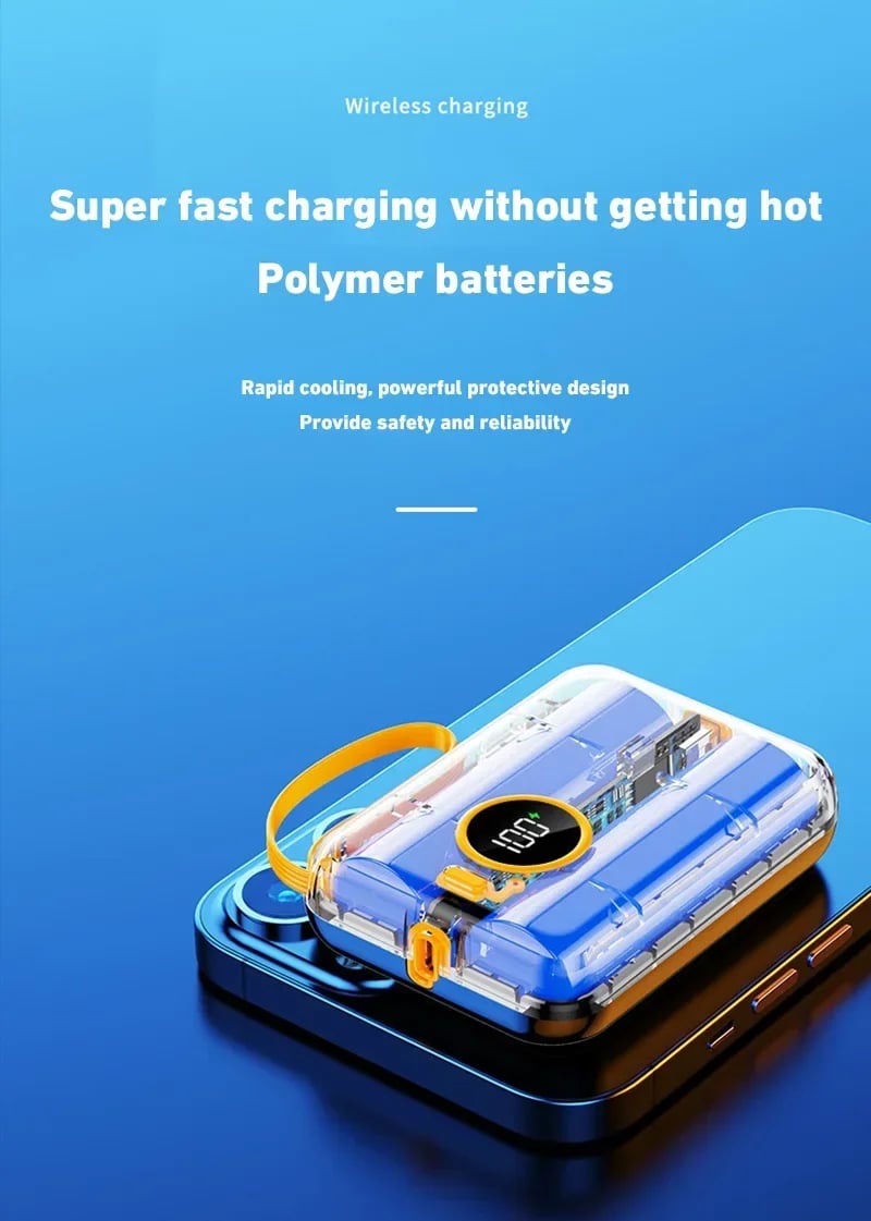 MSL Mini 120W Power Bank High-Capacity Fast Charging Portable Backup