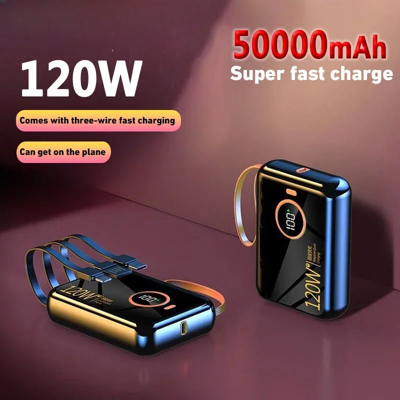 MSL Mini 120W Power Bank High-Capacity Fast Charging Portable Backup