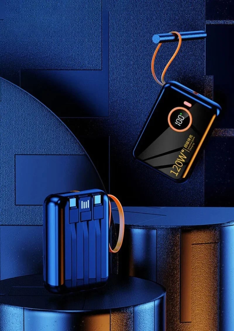 MSL Mini 120W Power Bank High-Capacity Fast Charging Portable Backup