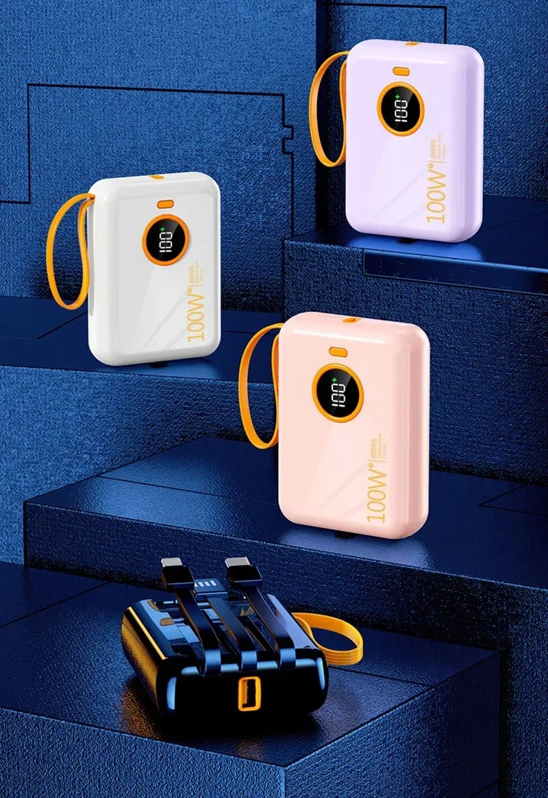MSL Mini 120W Power Bank High-Capacity Fast Charging Portable Backup