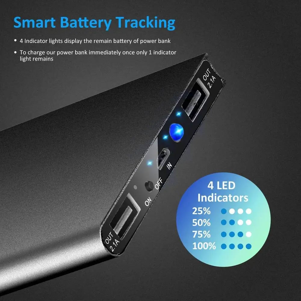 MSL 20000mAh Power Bank with Flashlight for Heated Clothing and Devices